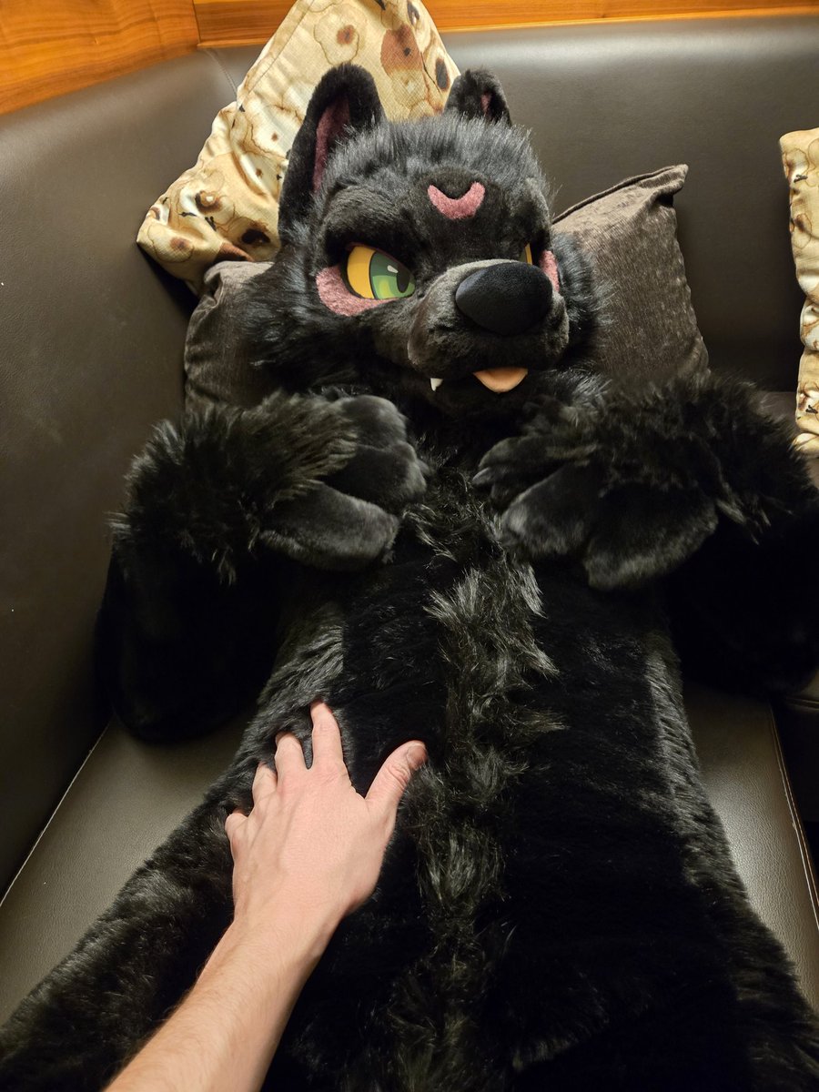 _Uro's tweet image. Nicely petting wolf gf