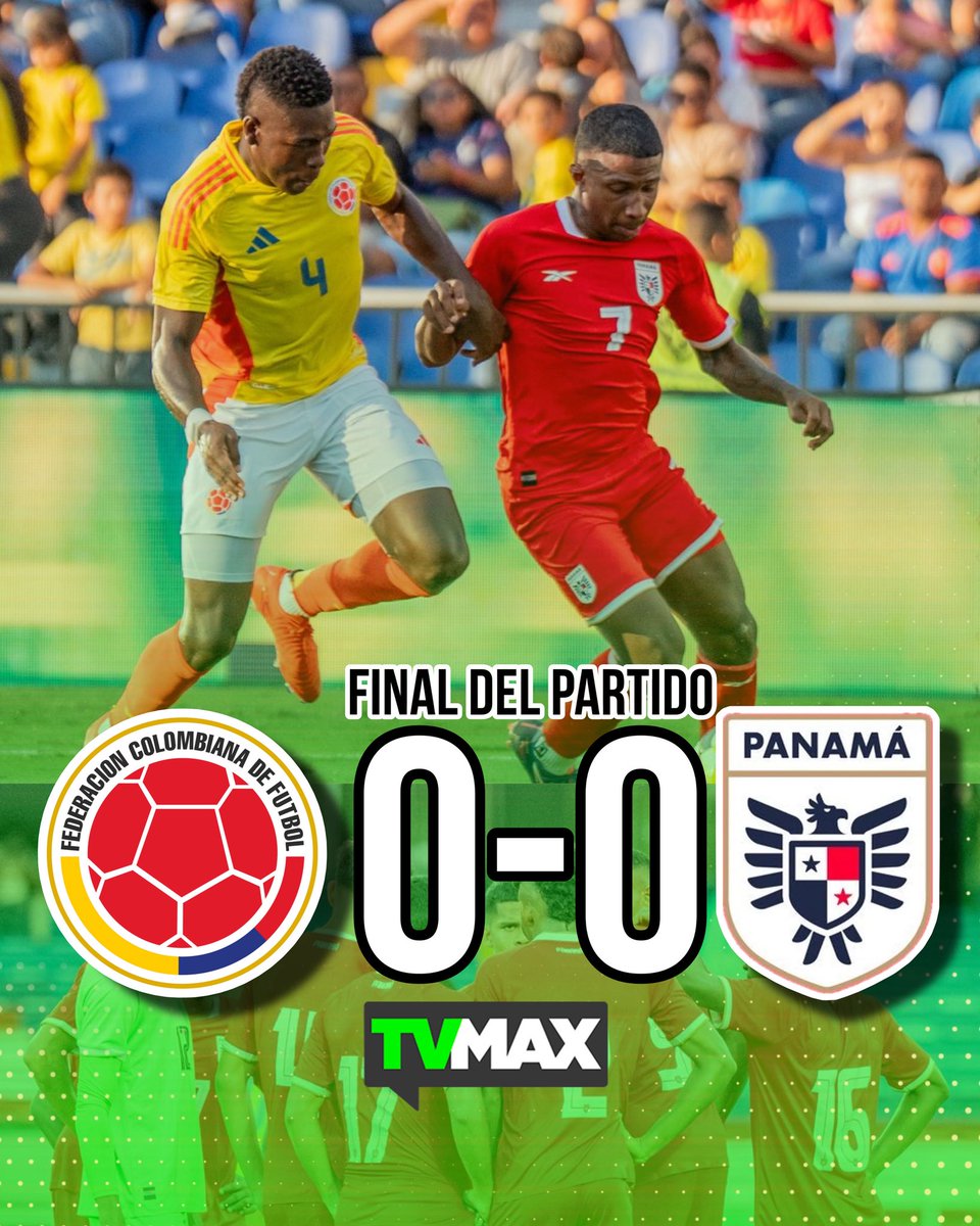FINAL DEL PARTIDO ⚽️ Panamá 🇵🇦 y Colombia empataron 0-0 en el primer amistoso. 📸 FEPAFUT #FutbolTVMAX #SomosLaSele