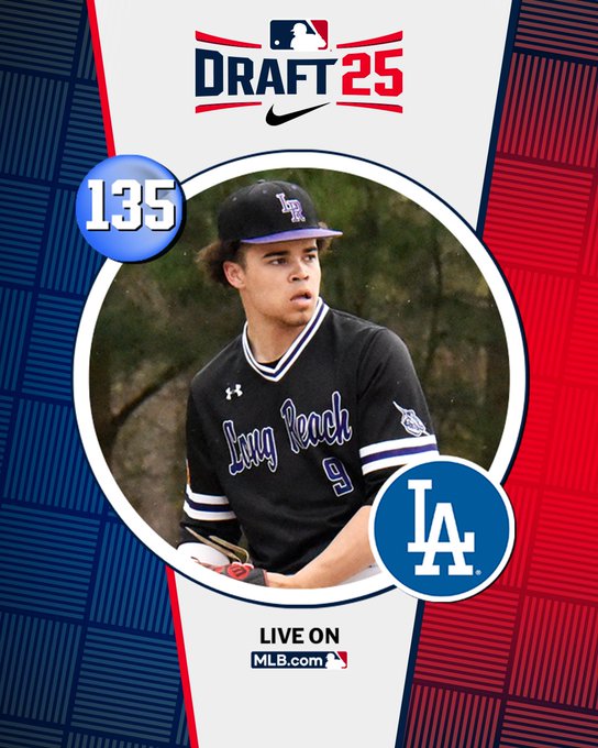 Aidan West signs w/<a href="/Dodgers/">Los Angeles Dodgers</a> for $1,272,500 (slot 135 value = $544,900). Maryland prep SS, nice lefty swing, growing into some pop, solid speed. North Carolina State recruit. <a href="/MLBDraft/">MLB Draft</a>