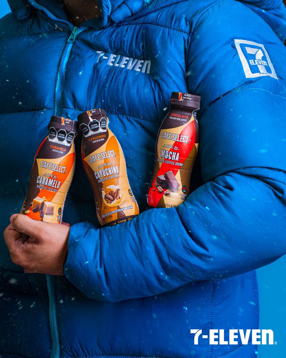 7ElevenMexico's tweet image. Si te latte cancelar el calor, hazlo con el 3×2 en Iced de Café Select ❄️☕️ y cuéntanos cuál es tu sabor favorito.
