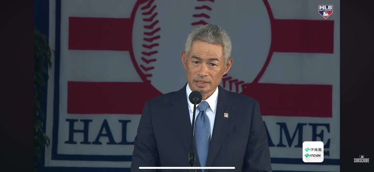 evkaneko's tweet image. イチロー選手のMLB殿堂入りスピーチとても感動した