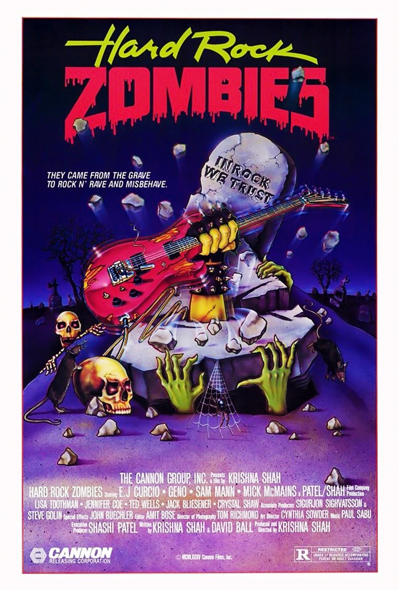 EugWSerra's tweet photo. On September 19, 1984, Hard Rock Zombies was released in France. #HardRockZombies #KrishnaShah #EJCurse #GenoAndrews #SamMann #PhilFondacaro 
#MickMcMains #LisaToothman
#JenniferCoe #TedWells #JackBliesener https://t.co/y8HDRPvL1k