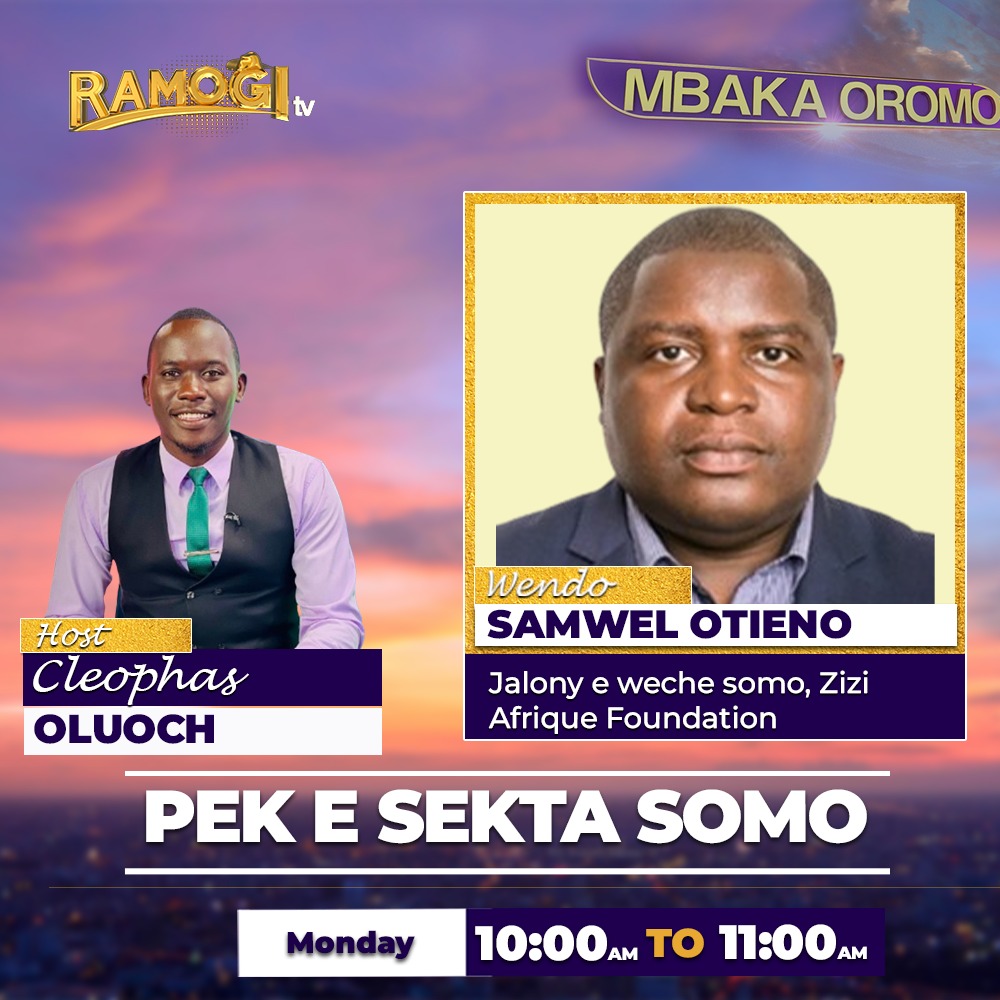 📺 Join our Director of Advocacy and Partnerships, Mr. Samuel Otieno, on <a href="/RamogiTVKe/">Ramogi Tv</a> as he unpacks the key challenges facing the education sectorin Kenya.

🕘 Time: 10:00 AM
📅 Date: Monday, 28th July 2025

#MbakaOromo