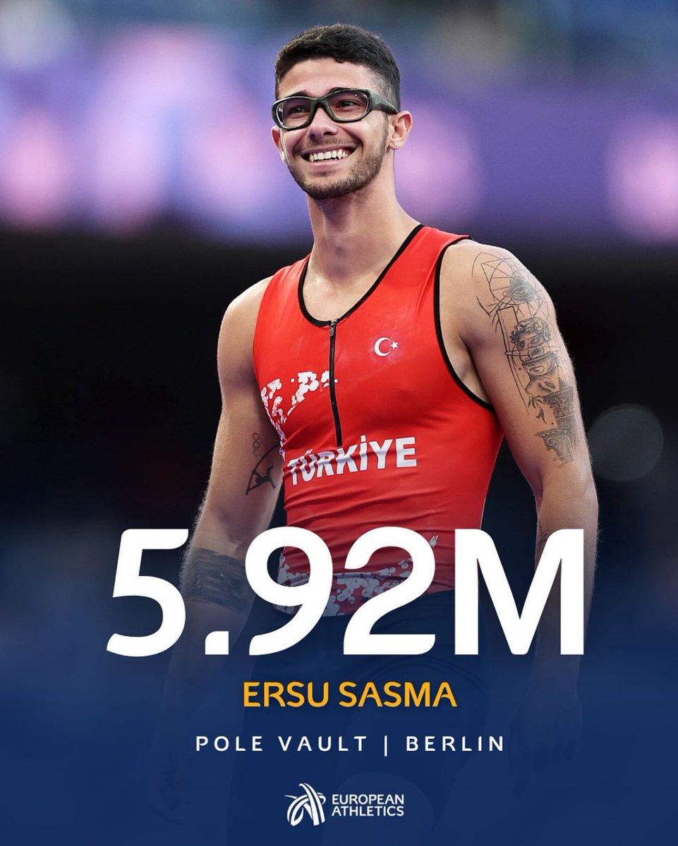 Souvess (@souvess) on Twitter photo ⚡ Ersu Şaşma'dan Türkiye rekoru!
Fenerbahçeli milli sporcu, ISTAF Berlin'de sırıkla atlamada kendine ait olan Türkiye rekorunu 5.92 m'ye yükselterek zafere ulaştı.
Tebrikler! 💛💙 <a href="/ersu_sasma/">Ersu Şaşma</a> ⚡ Ersu Şaşma'dan Türkiye rekoru!
Fenerbahçeli milli sporcu, ISTAF Berlin'de sırıkla atlamada kendine ait olan Türkiye rekorunu 5.92 m'ye yükselterek zafere ulaştı.
Tebrikler! 💛💙 <a href="/ersu_sasma/">Ersu Şaşma</a>