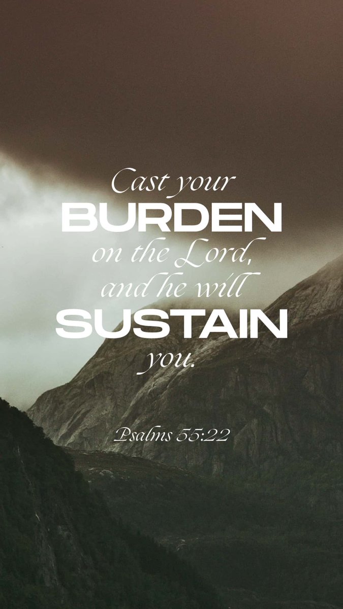 Cast your cares on the Lord and he will sustain you; he will never let the righteous be shaken.
Psalms 55:22 NIV