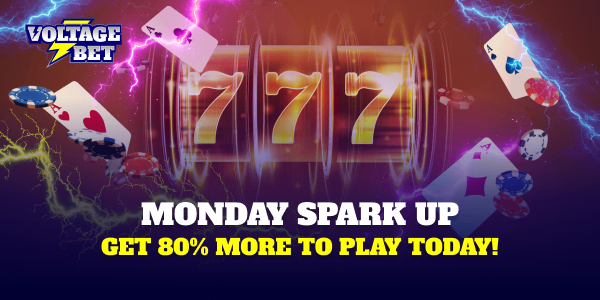 VoltageBet's tweet photo. MONDAY BOOSTER IS LIVE! 💥
Start your week with an 80% Casino Bonus up to $800 💸
Whether you're into slots, tables, or chasing jackpots, this one’s for you.
Let the reels spin and the week begin!
https://t.co/Bk09C5lYdb
#VoltageBet #MondayBooster #CasinoBonus #SlotsPromo https://t.co/OLCCuONYZf