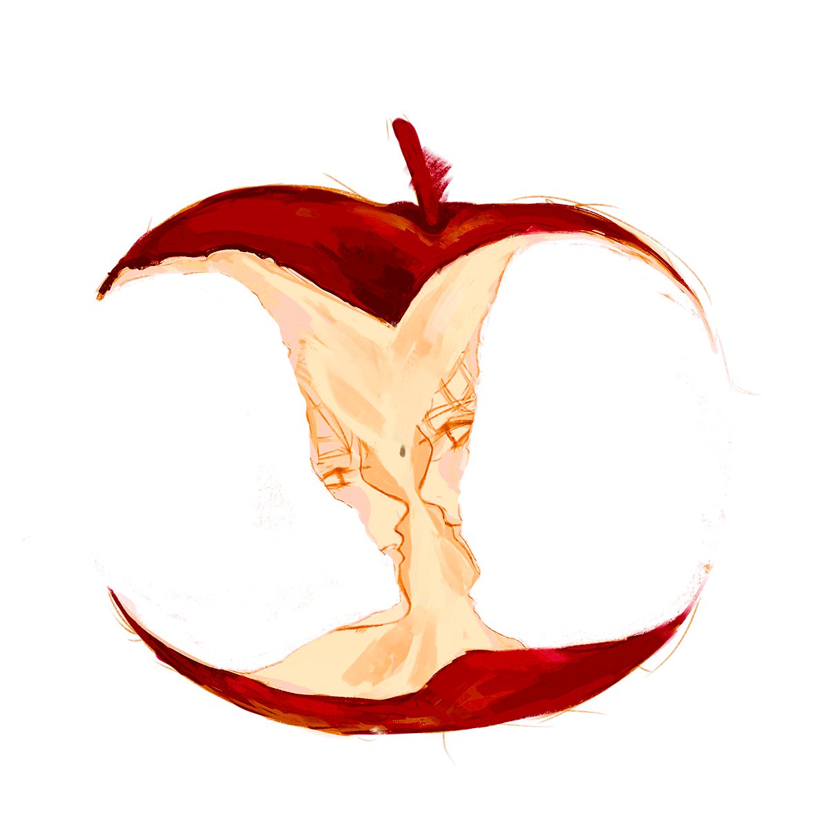 iluvouy's tweet image. Sedang sibuk ngurus pindahan, jd hari ini cuma sempat gambar apel 🍎