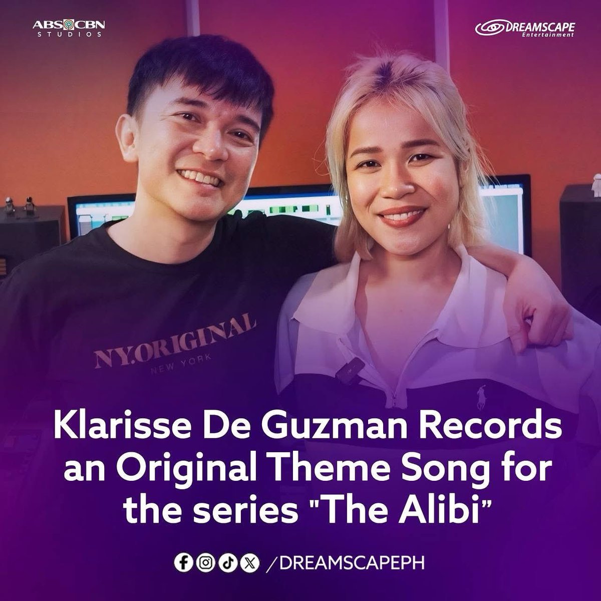 kpmlyaoutsider's tweet image. Klarisse De Guzman brings her powerhouse vocals to an original theme song for Dreamscape’s upcoming series The Alibi — with the musical genius of Jonathan Manalo behind the track!
#KlarisseDeGuzman
#TheAlibi
#DreamscapeEntertainment