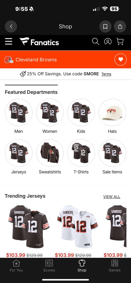 WhattaDingus's tweet image. Fanatics Browns homepage. 

#12