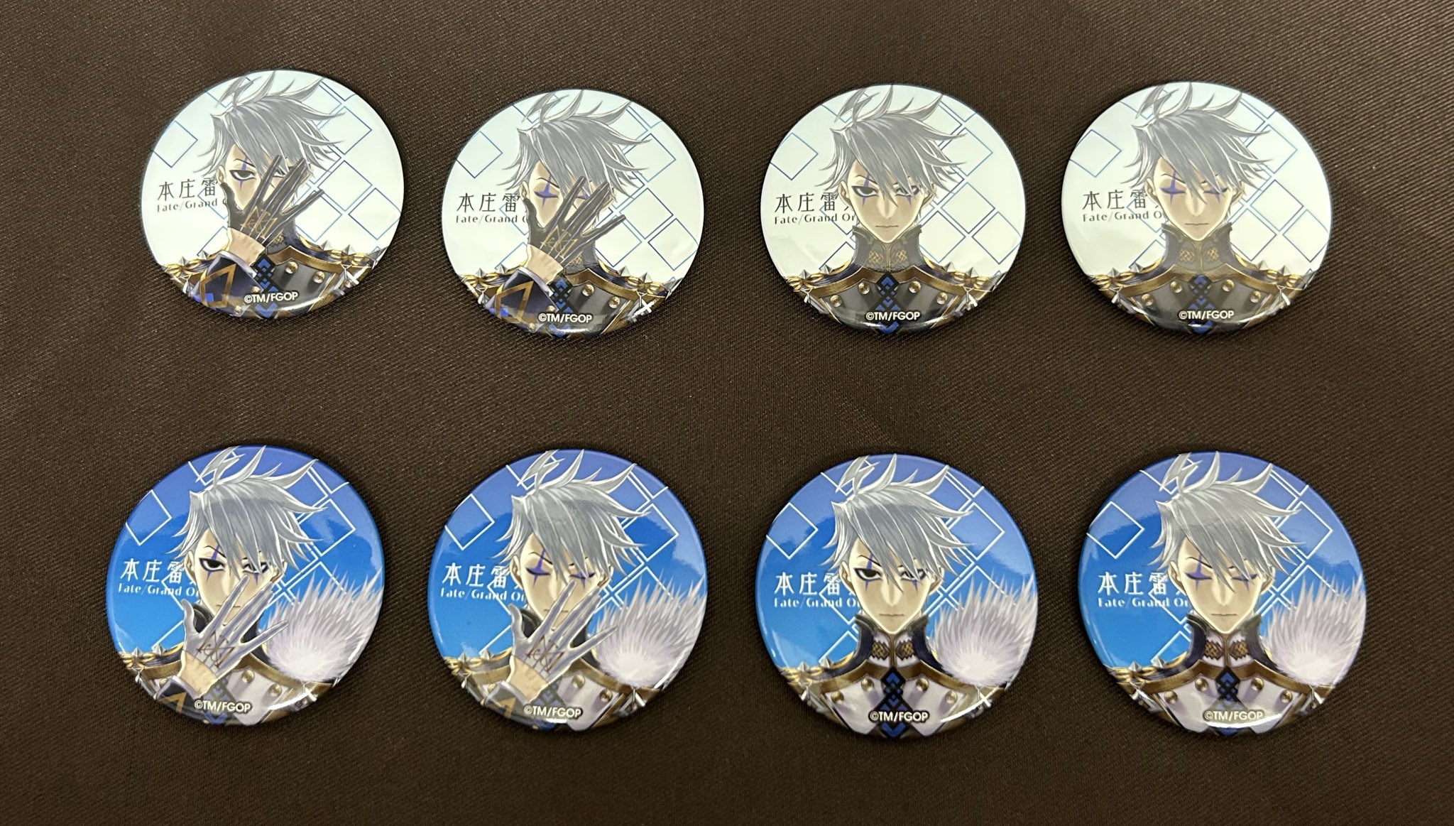 FGO Fate 本庄雷太展 きらきら 缶バッジ モリアーティ 新宿のアーチャー FGO Fate 本庄雷太展 きらきら 缶バッジ モリアーティ ルーラー