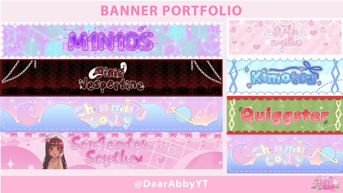 DearAbbyYT's tweet image. Κβ
Λββ§ κ° Logo/BannerCommissions! π·κ± ⹠౨ΰ§Λβ Ι
β .β¦ Super fast delivery & flexible artist!
β .β¦ Avg completion time: 3-7 days!
πβ Price: $10 USD/400RBX+Tax/200k RHD each, OR discount for both! ΰ§ π±
ΰͺββ΄ DM me to order! πͺ·
#royalehigh #ROBLOX #LogoDesign #logovtuber