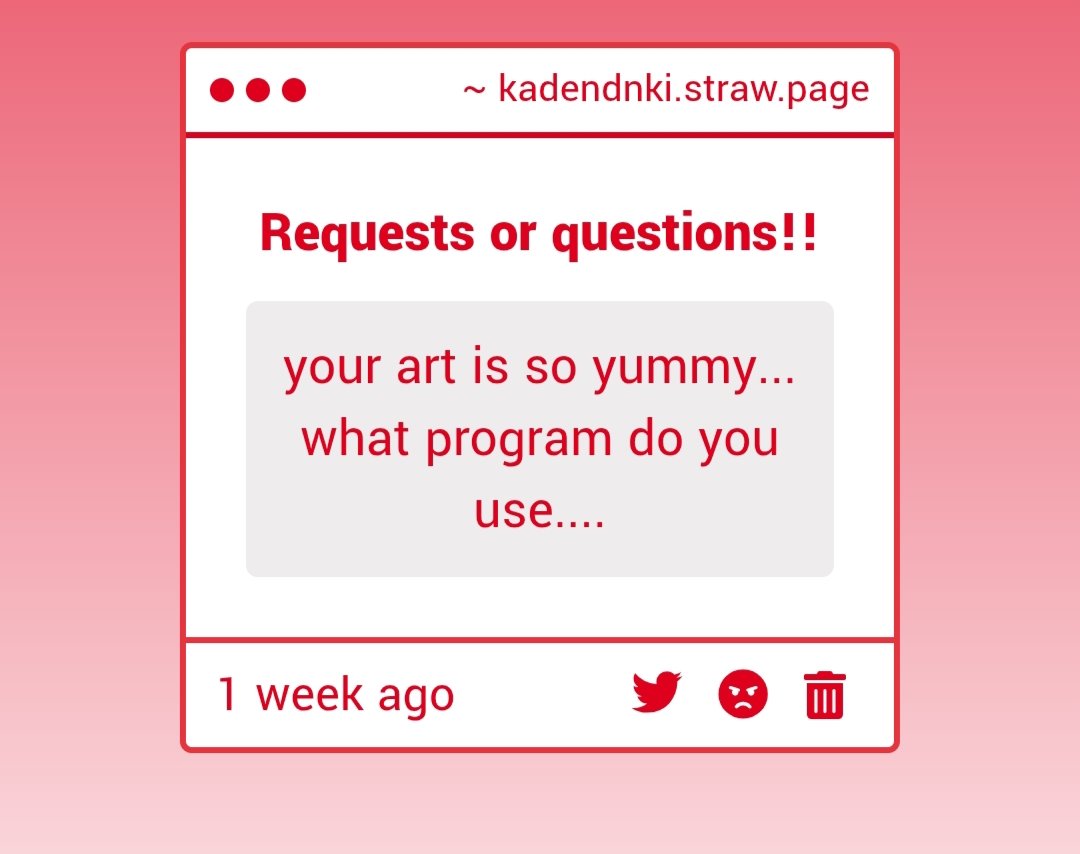 Kaden_dnki's tweet image. SORRY FOR THE SUPER LATE ANSWER I use ibisPaint X !!