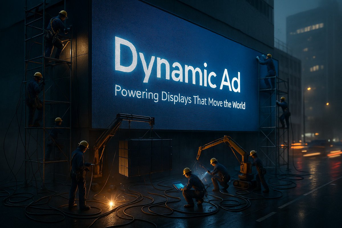 dynamic_ad_'s tweet image. Every pixel has a purpose.
💡 Dynamic Ad: Powering Displays That Move the World.
#LED #DynamicAd #InnovationInAction #CityTech #AdTech
