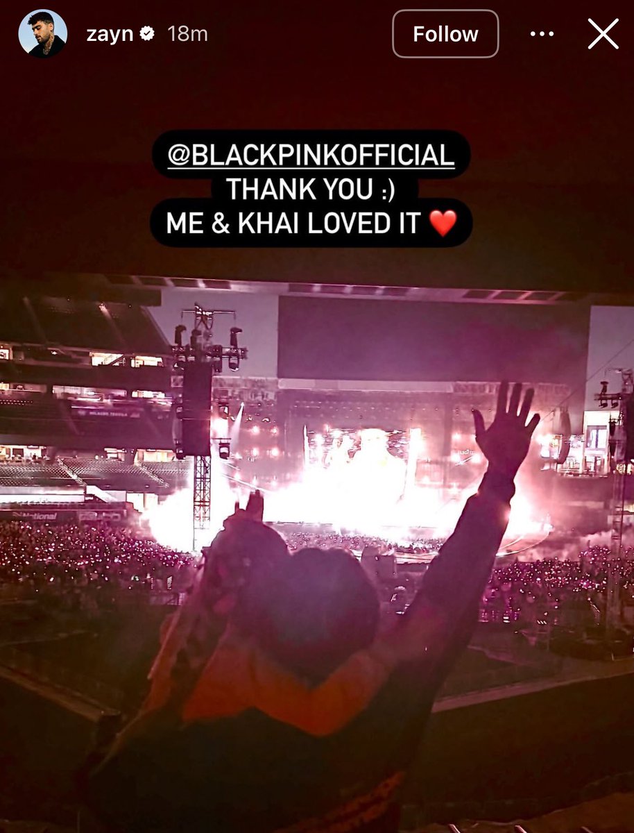 bponrepeat_1's tweet image. OMG ZAYN MALIK AND HIS DAUGHTER AT BLACKPINK CONCERT LAST NIGHT ๐ญ