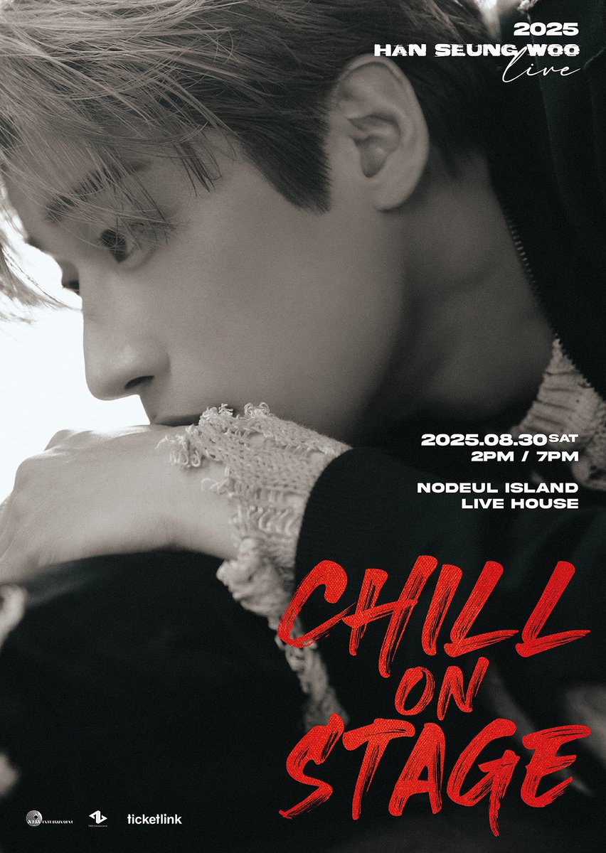 [📢] 2025 HANSEUNGWOO LIVE 
: CHILL ON STAGE 티켓 오픈 안내

KOR 🔗 ticketlink.co.kr/help/notice/62…
GLOBAL 🔗 ticketlink.co.kr/global/en/help…

#한승우 #HANSEUNGWOO 
#CHILL_ON_STAGE