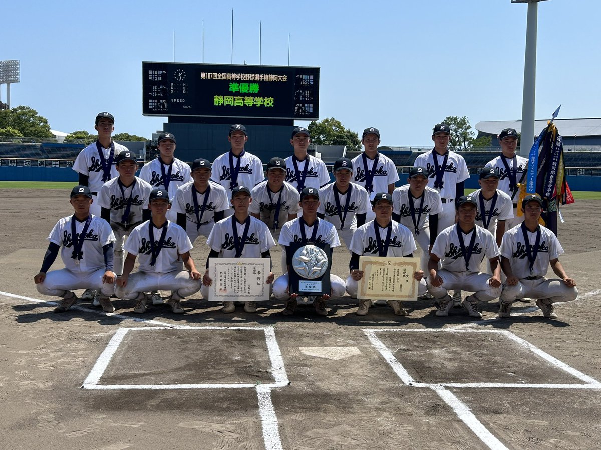 【静岡大会決勝】
聖隷クリストファー3-1静岡

素晴らしい試合でした！
優勝 聖隷クリストファー、悲願の初の甲子園、本当におめでとうございます！！

準優勝 静岡 春ベスト16から4年ぶり決勝、特に3年生の意地、底力、存分に見せてもらいました！おつかれさまでした！