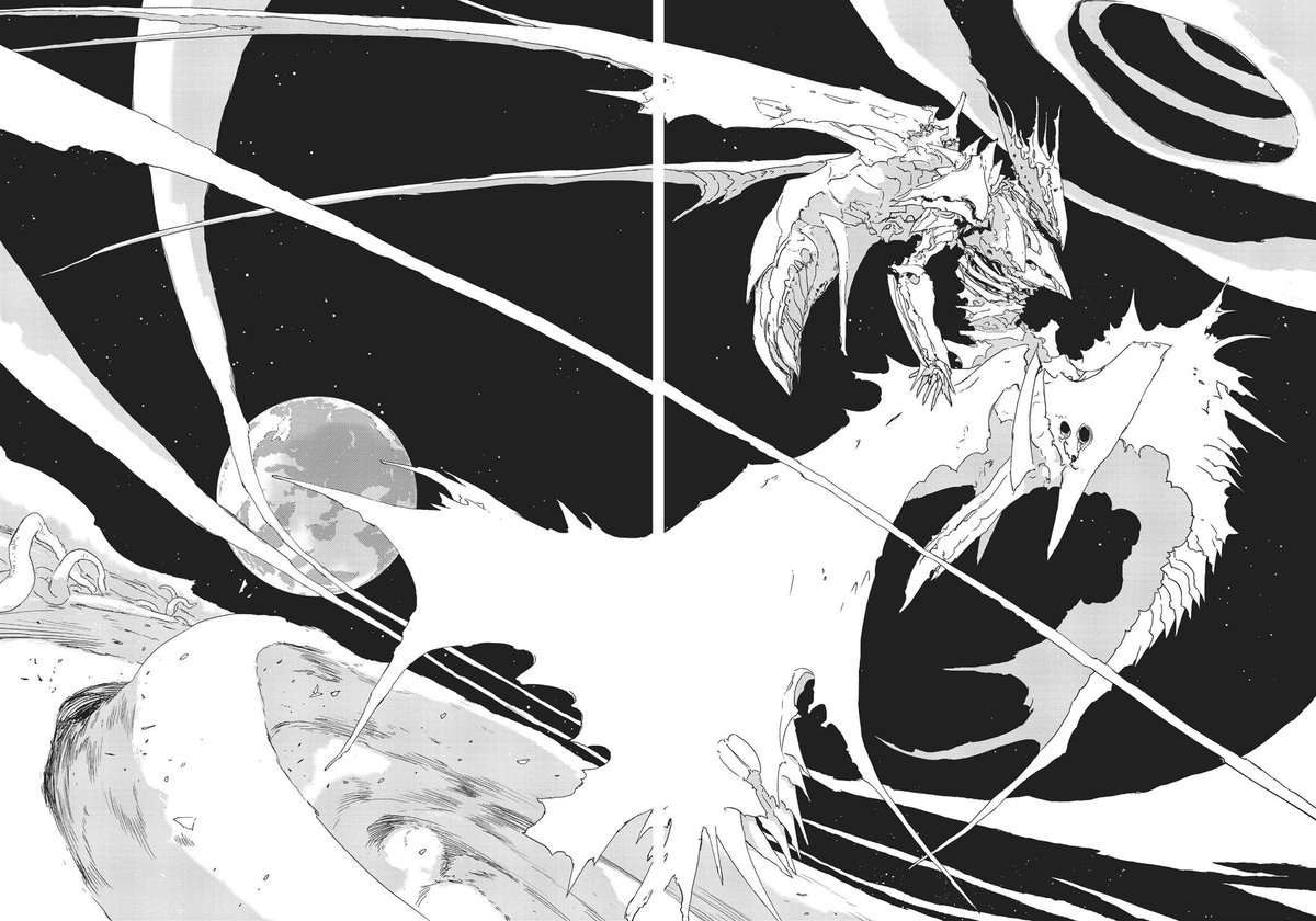 Unlike other mech series, Knights of Sidonia is focused, not on the characters, but how cool Nihei can draw something lol.