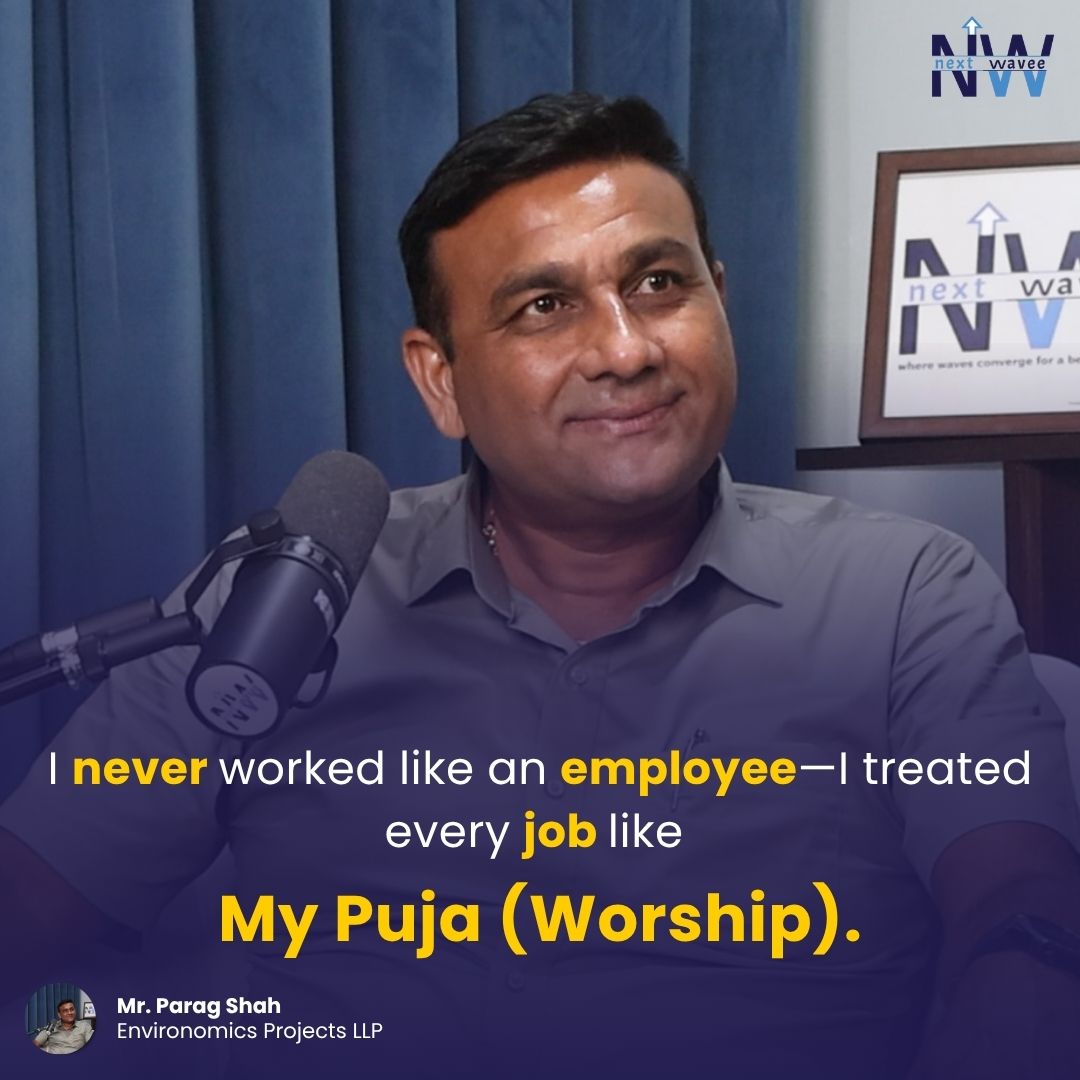 next_wavee's tweet image. Ever felt like your job was just a job? 🤷‍♂️
What if you treated it like worship instead? 🙏
That mindset changed everything for Parag Shah.
Not a job. A calling.

🔥 Could this shift change your journey too?
Reply with 🔥 if you agree.
#nextwavee #nextwaveetalks #foundermindset