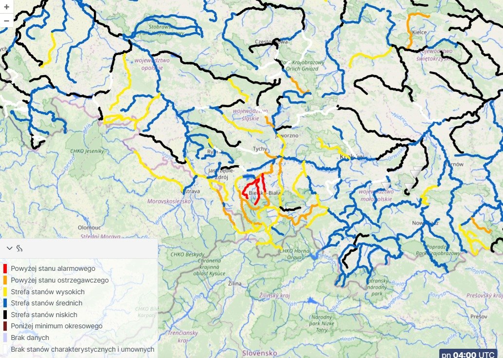MeteoWlkp's tweet image. (28.07, 7:00) Niż Karlheinz przechodzi nad Polską, lokalnie spadło już 120-150 mm deszczu, a dziś w centrum i na północy dopada kolejne 40-100 mm. W okolicy Bielska-Białej na Wapienicy stany alarmowe. Pełen raport: facebook.com/kamilfober.met…
Grafiki: IMGW, hydro.imgw, wxcharts