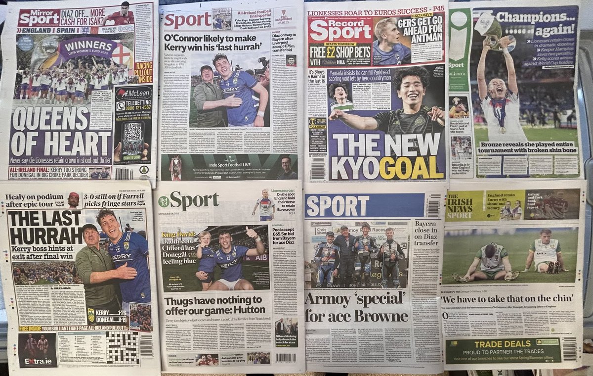 EDiamond136's tweet image. MONDAY 28-7-25 SPORTS HEADLINES …. #BuyANewspaper