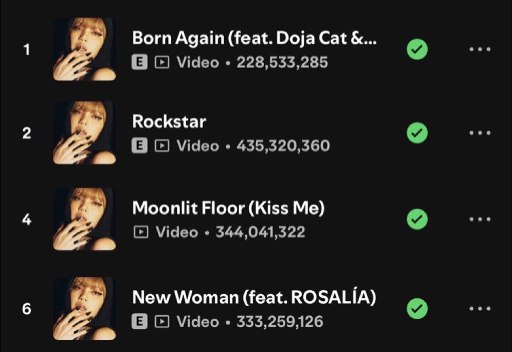 bponrepeat_1's tweet image. Lisaโs singles run for her debut album was insane 4/4 btw ๐ญ