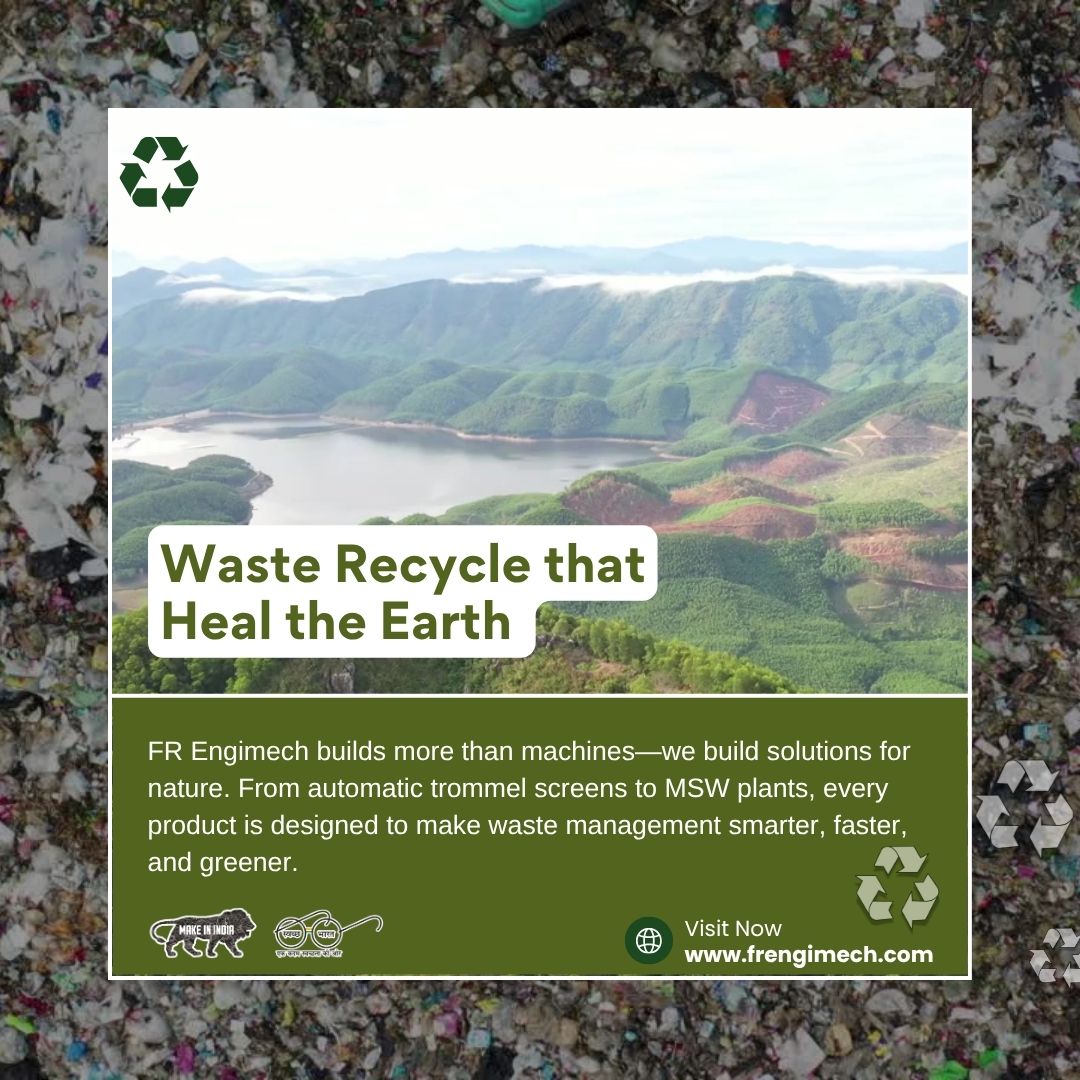 FrEngimech's tweet image. Waste Recycle that Heal the Earth 🌍 🌿#EcoTech #RecycleForEarth

FR Engimech builds more than machines—we build solutions for nature. From automatic trommel screens to MSW plants, every product is designed to make waste management smarter, faster, and greener.