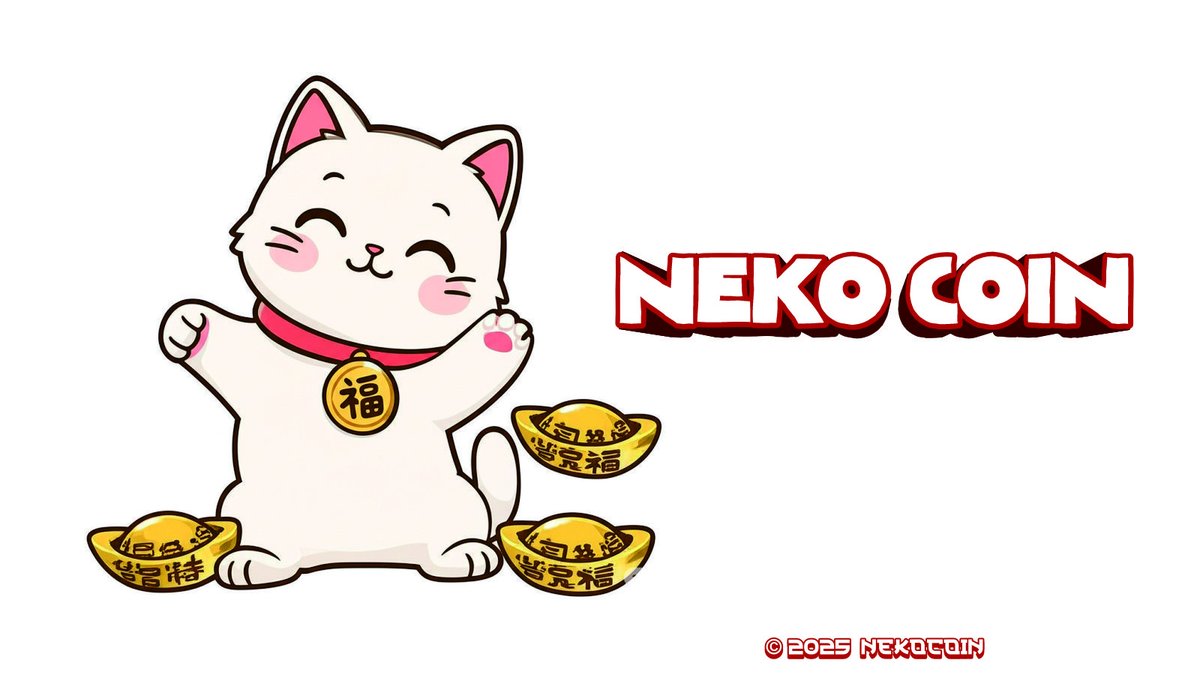 Fortune favors the cute 😸💰
$NEKOCOIN isn’t just a vibe — it’s the future of meme-driven value 🧧🚀
Join the pawsperity movement today!