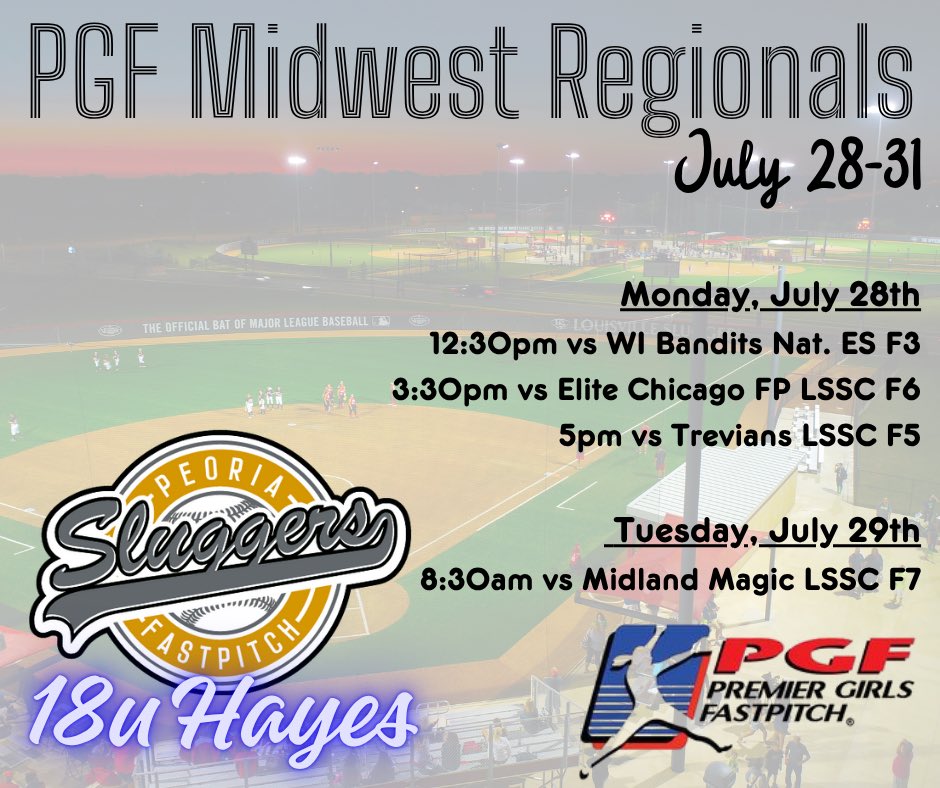 The oldest are closing out the Summer 2025 season in Peoria… Good luck ladies! #PeoriaSluggerPride #PeoriaSluggersFastpitch