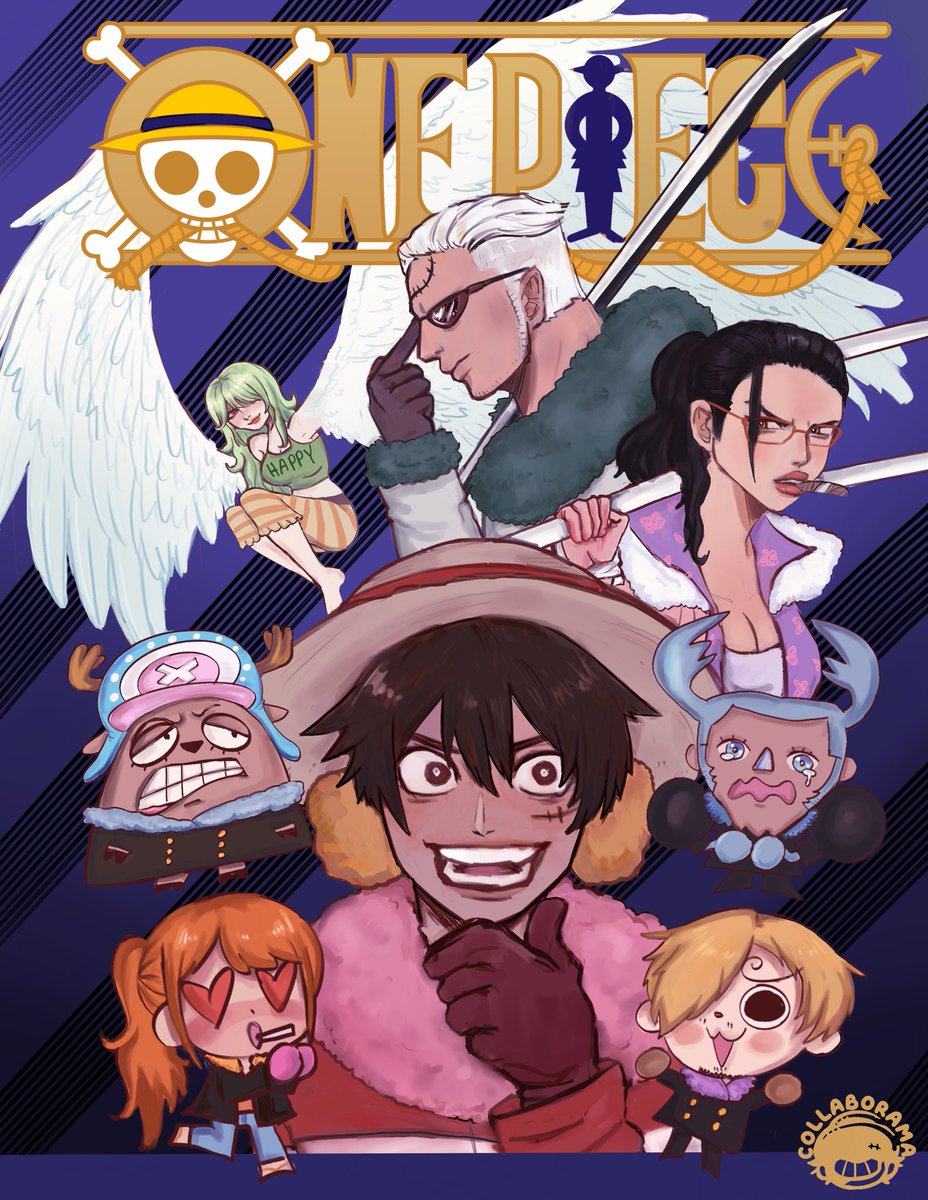 One piece vol. 67 redraw for #COLLABORAMA !! Thank you for having me <a href="/Collaborama_/">Collaborama</a>