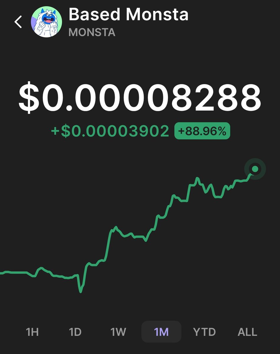 Gradually $monsta goes up so does the vault!
