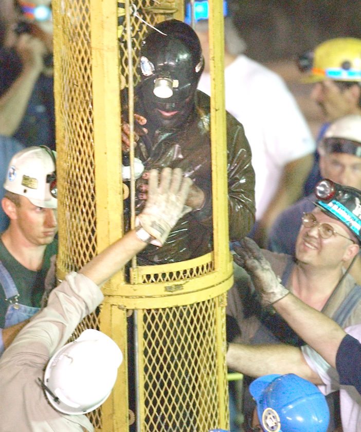 dvesean's tweet image. July 28 2002
Somerset County PA

Nine coal miners in The Quecreek Mine who had been trapped underground for 77 hrs,

Surrounded by rising waters, deteriorating oxygen levels &amp;amp; air quality,

They were rescued!

The World watched, after having sent prayers from around the planet.