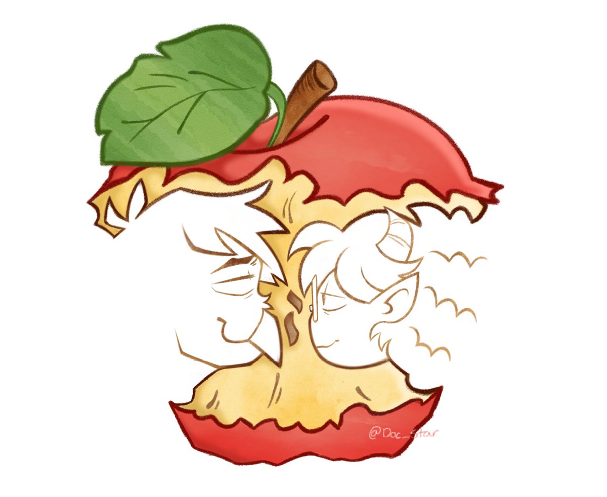 Doc_hTT's tweet image. This is my 1st art trend🍎🪶
.
.
#appleart #HelluvaBoss #HelluvaBossOC