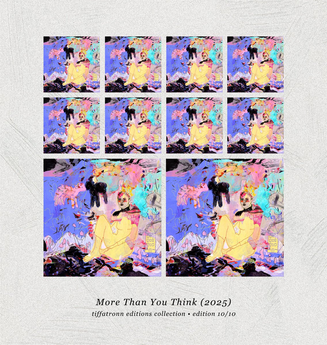 SOLD OUT 💥 All 10 editions of 'More Than You Think' were snapped up in record time, thank you 🙏

If you expressed interest + didn't get a claim code, please don't be discouraged. There will be more chances in future 🖤

Appreciate everyone who shows an interest in my work.