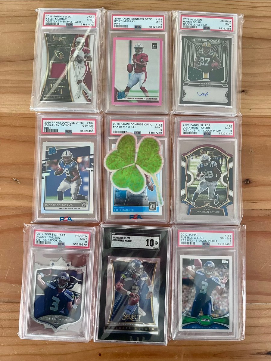 luckybreaks3's tweet image. Got some #luckystacks leftovers. Let me know if you’re interested and need a price. #THFpro #thehobby 🍀
Samuel /25, Kyren /60, White /199, Kyler /75