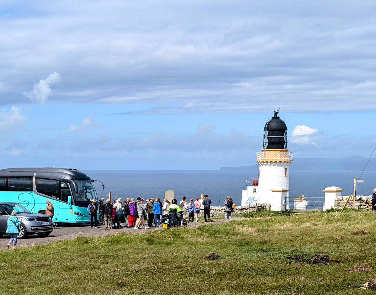 Waiting to board the coach back to Thurso yesterday after a lovely day out to John o' Groats and Dunnet Head. Otters &amp; puffins were the highlights.