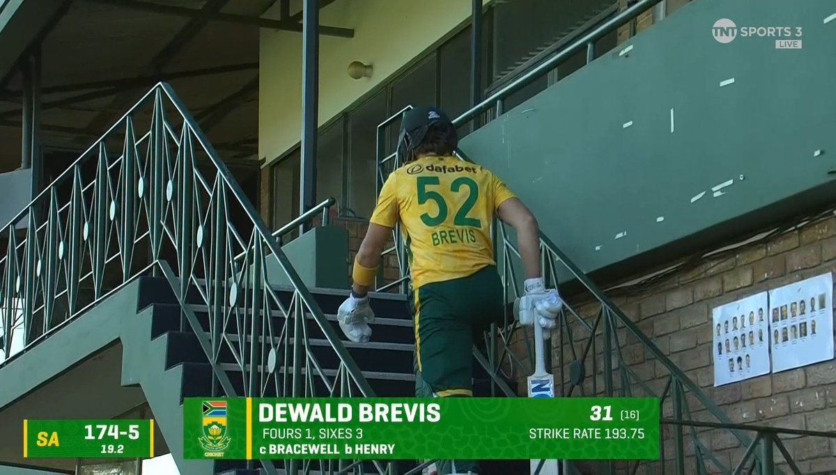 BSharan_6's tweet image. Dewald Brevis has got all the raw talent to dominate as the best middle-order batter of his generation, but without that killer finishing instinct, it's all hype with no legacy. Maybe, Thala needs to drill that code into him!