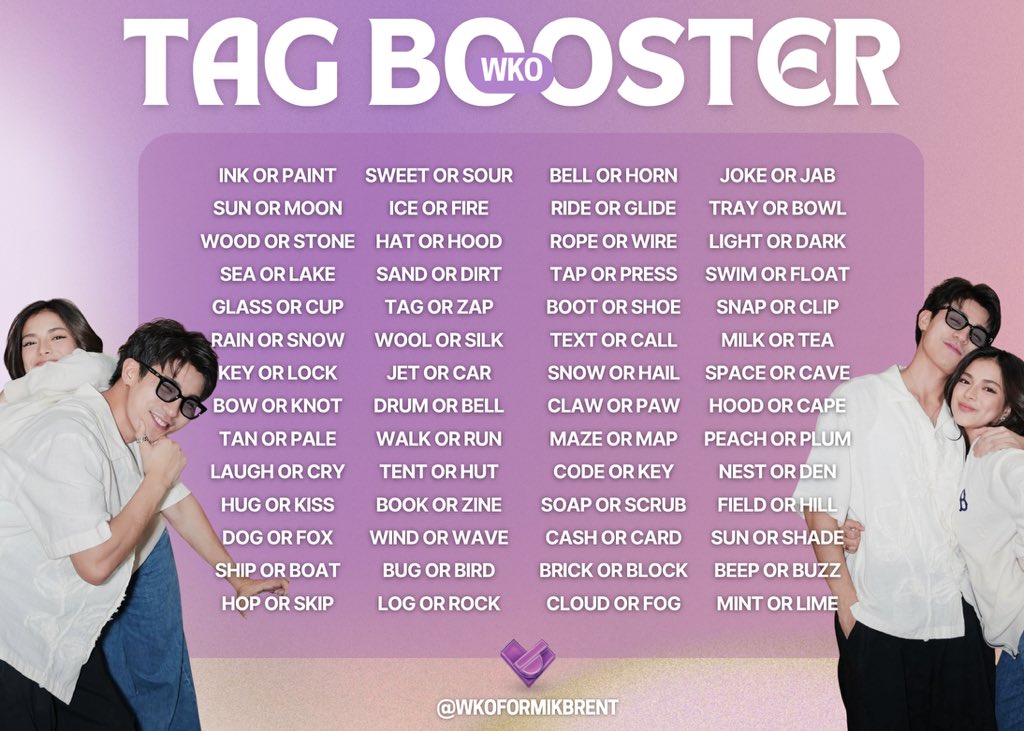 wkoformikbrent's tweet image. — WKO Tag Booster Four —
Goal: One Thousand replies
Be reminded of our TP rules.
- no numbers
- no emojis
- no all caps
- at least three words per tweet
Engage, MENTies.
#JollibeeApp