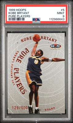 Cardfinder123's tweet image. 1999-00 SkyBox Hoops KOBE BRYANT #5 Pure Players PSA 9 MINT POP 12 LAKERS /500 #ad #thehobby ebay.com/itm/1272346664…