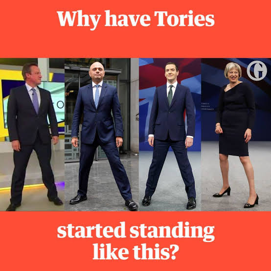 scottjla's tweet image. Remember when Tories used to pose like this?
At least they've stopped that, someone must have finally pointed out how stupid it looked