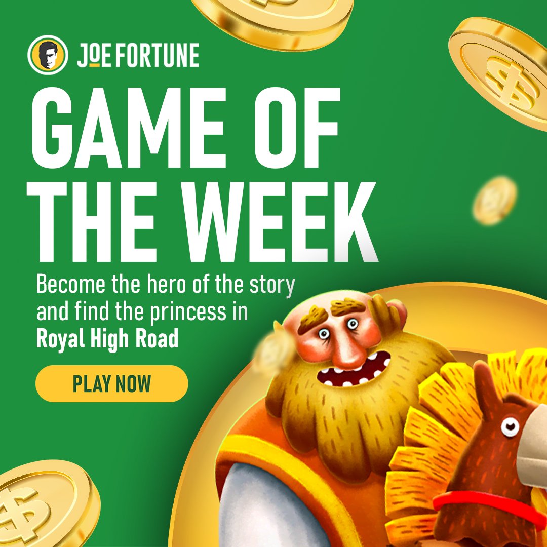 Fight off dragons and pick up royal sheilas when you play Royal High-Road! 👑

Check it out mate!👉 bit.ly/JoeFortuneLinks