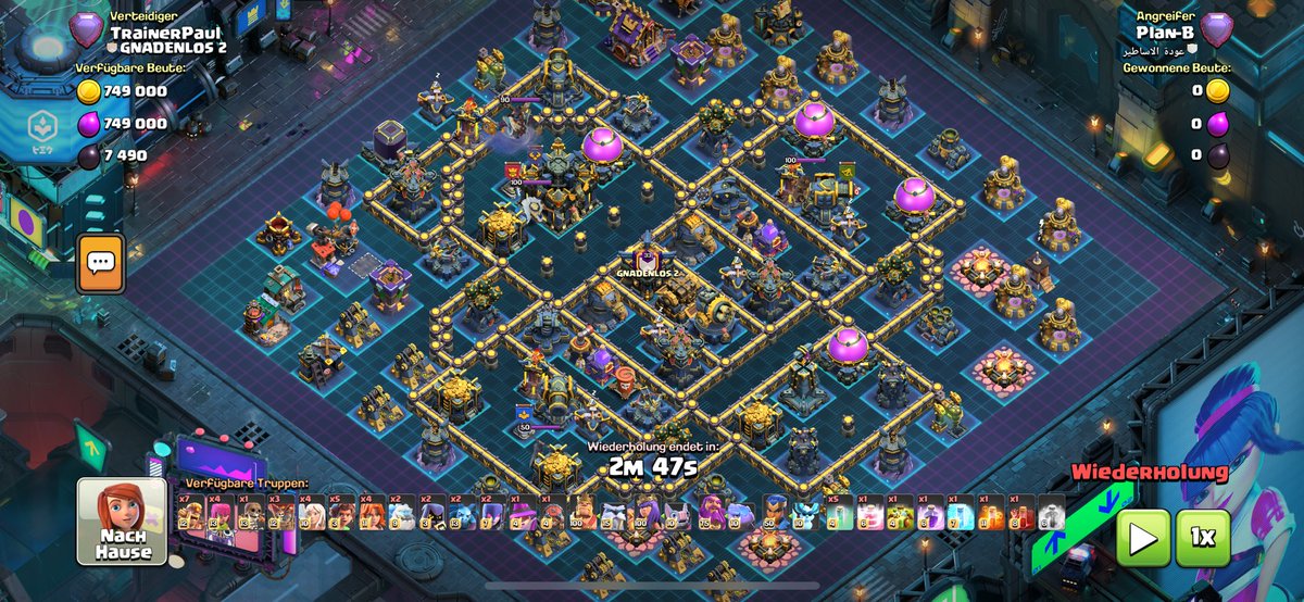 <a href="/ClashWithWolfi/">Wolfiii</a> <a href="/WolfisHome/">Wolfi‘s Home!</a> Top Base. Hatte sie die ganze Season drin und hat trotz meiner ab und an bescheidenen Angriffe für 1059 gereicht. Danke dir🫡😘