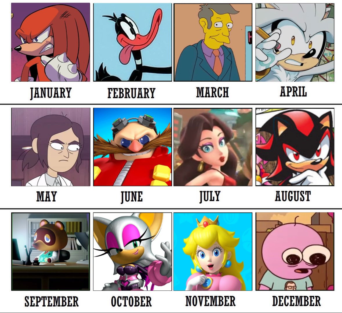 pepadow's tweet image. your month, your character!