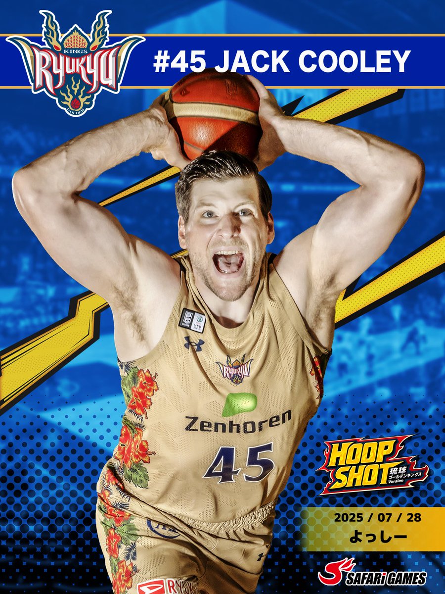 19-20琉球ゴールデンキングス ジャック・クーリー選手直筆サインカード