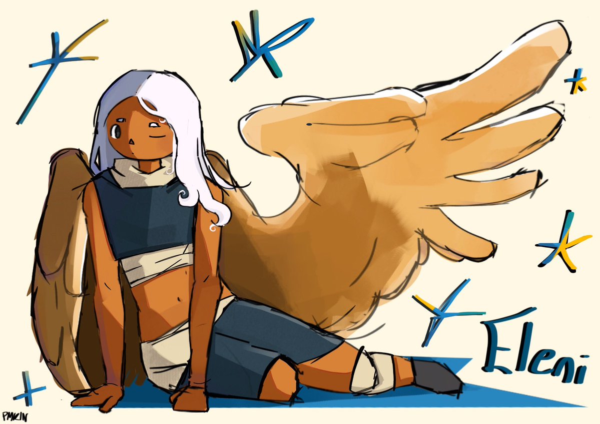pmkinbrd's tweet image. Artfight attack #4
Eleni by @ defrostedcicada on Artfighttt