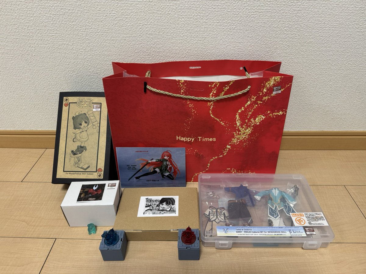 panyayan0315's tweet image. ワンフェス2025夏の戦利品❗️
・ナースピノコ
・シャナ
・スレイミクリオねんどろ衣装
・なずぴ
・ホーネットさん
・食べられないハリボー
・モンスターボックスのケルベロスX2
今年も良い買い物をした!
めっちゃたのしかった〜😙
次は2/8✨