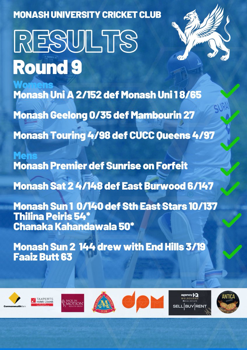 Monash University CC (@monash_gryphons) on Twitter photo 