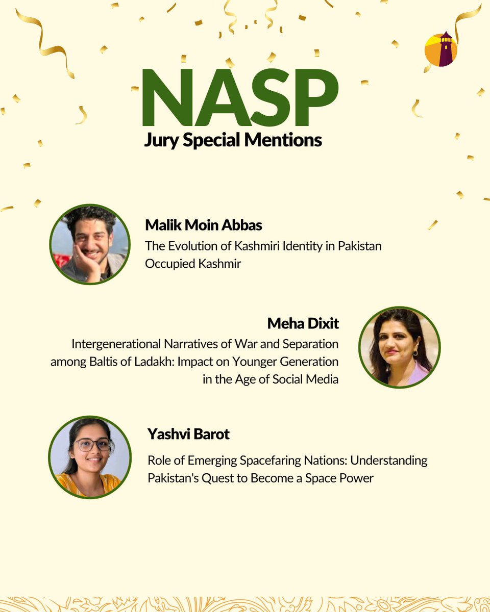 We’re excited to announce the award winners of the second cohort of the Network for Advanced Study of Pakistan (NASP) Fellowship.

This cohort reflects a rising generation of thinkers and analysts dedicated to deepening our understanding of Pakistan, through rigorous research and