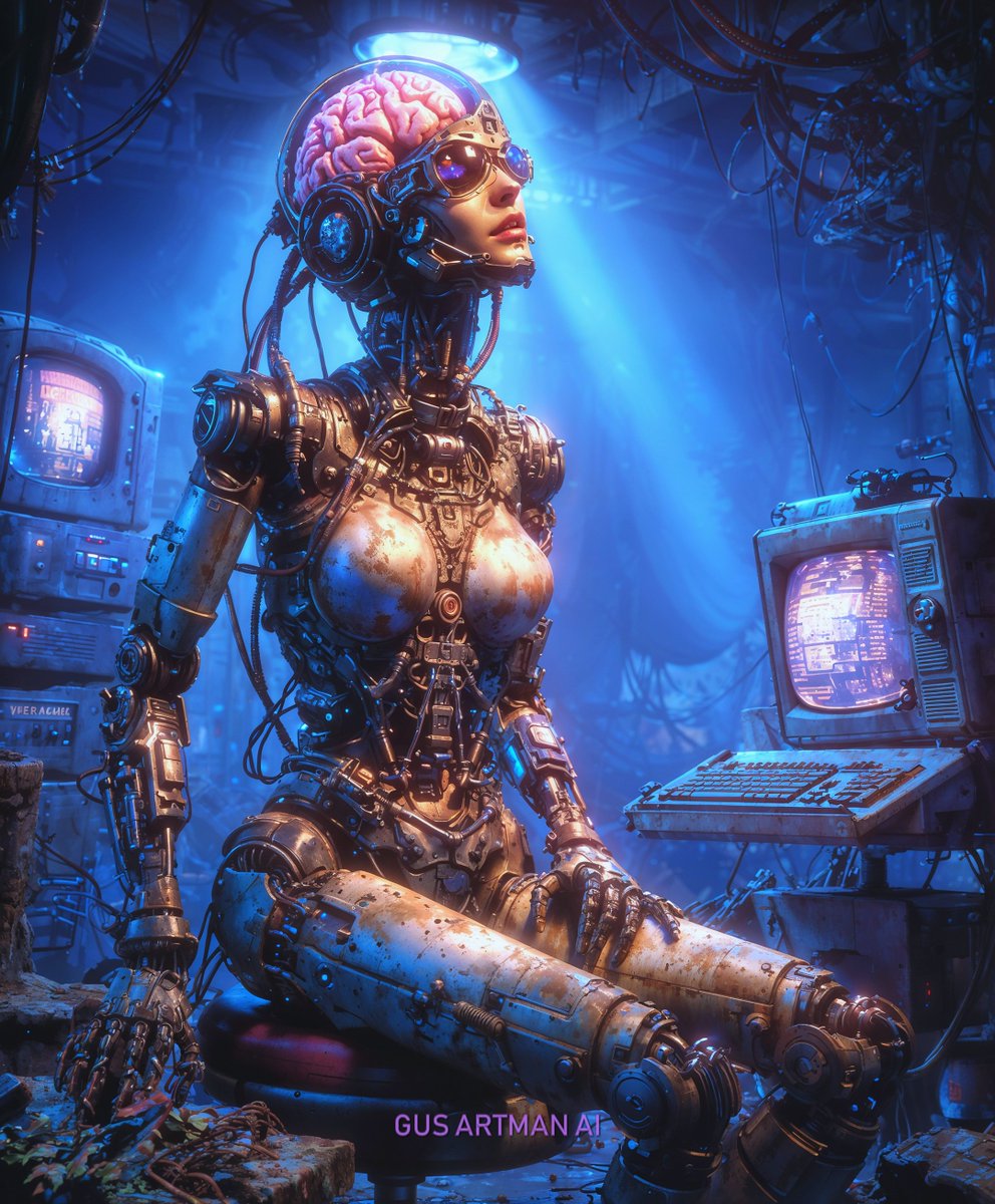 Gus_Artman_AI's tweet image. QT your Cyborg Art
#AIart #scifiart