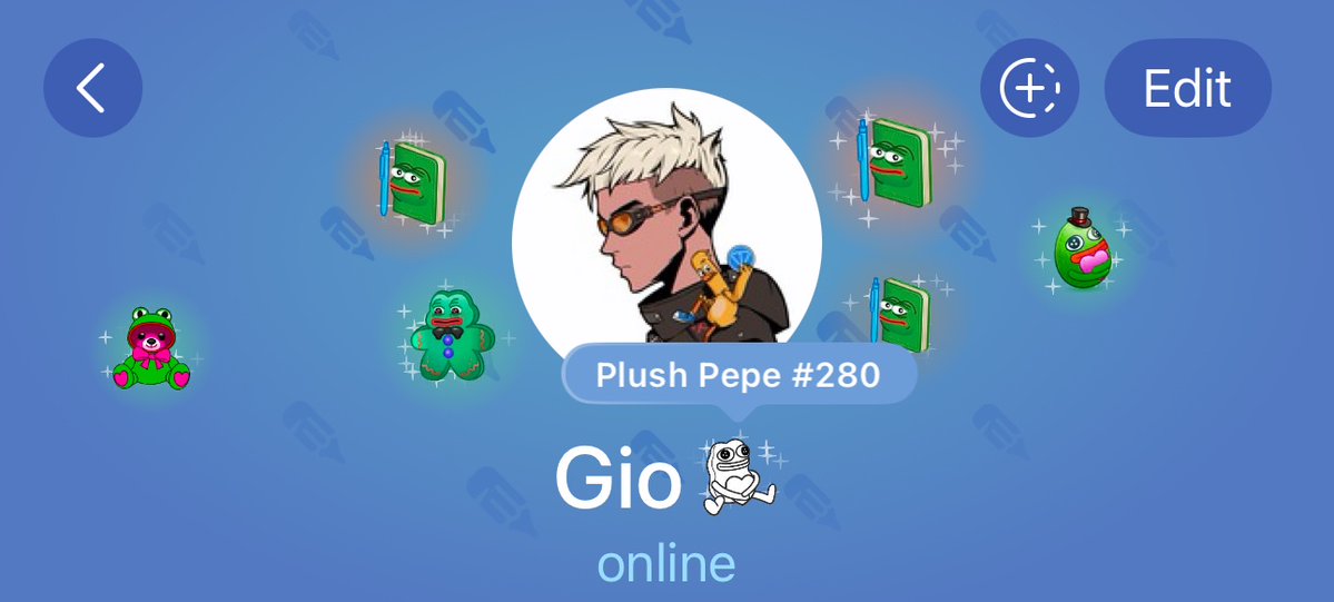 Giooton's tweet image. Gm with Pepe model NFTs on Telegram
