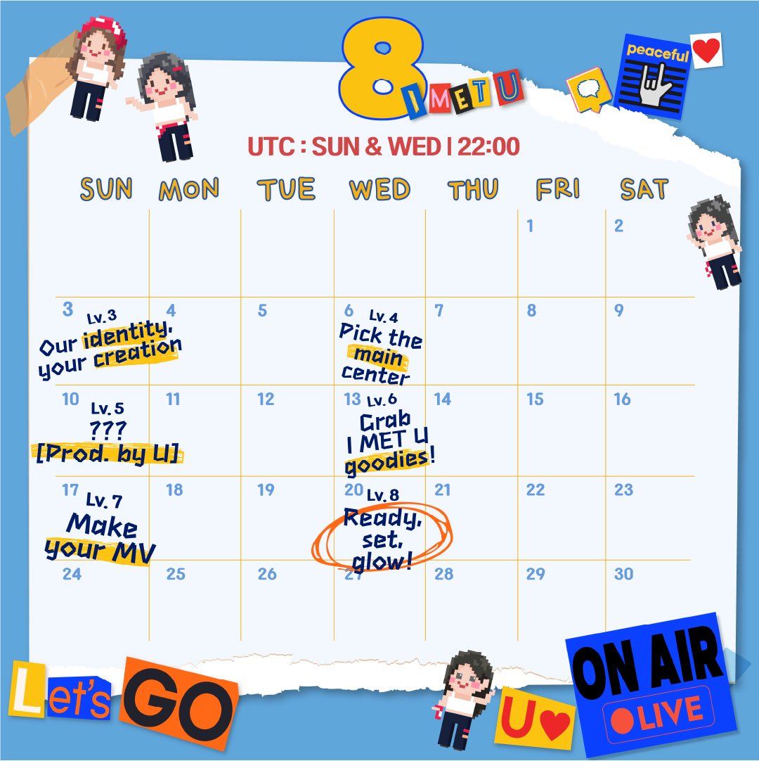 nugupromo's tweet image. I.MET.U have opened an official X account and have also shared the August scheduler for their live customizing variety show Build For U!
@official_IMETU